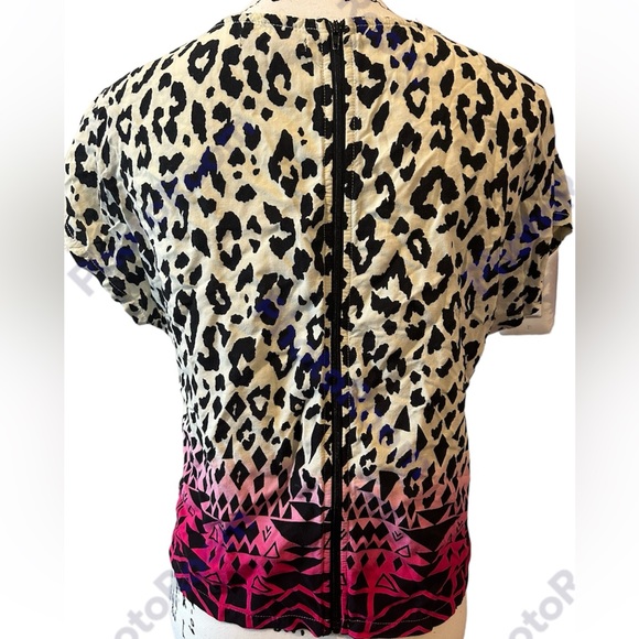 Material Girl Ombré Leopard Print Shirt - Picture 2 of 3